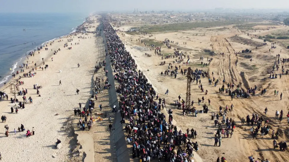 Gazans returning to the North
